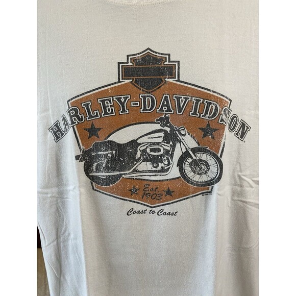 Vintage Harley Davidson 2006 Cross Roads Wilkesboro NC 2 Sided Shirt Men’s Large - Picture 3 of 16